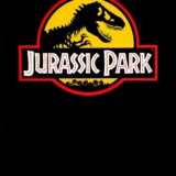 Jurassic Park 1993 Theatrical Logo T-Rex Skeleton Movie Poster