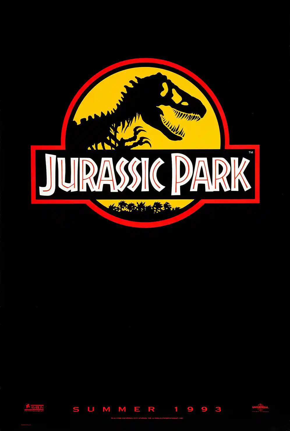 Jurassic Park Movie Poster – Official Poster: Vintage Wall Art Print