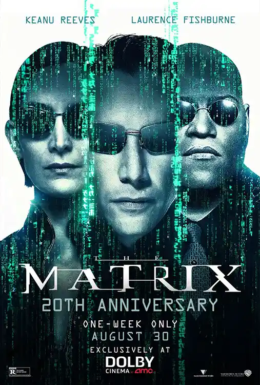 The Matrix Movie Poster – Anniversary Poster: Modern Sci-Fi Wall Art Print