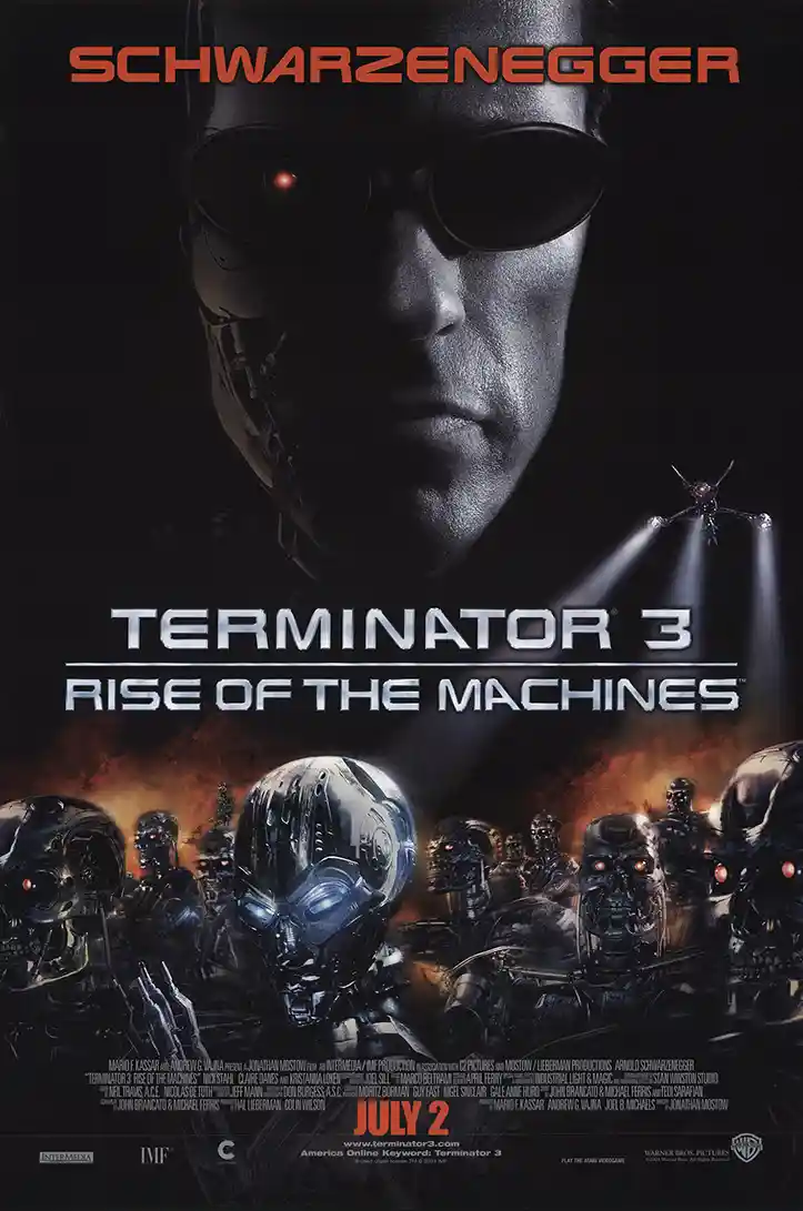 Terminator 3: Rise Of The Machines Movie Poster – Iconic Poster: Modern Sci-Fi Wall Art Print