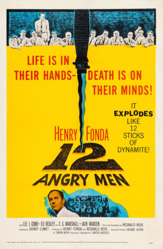 12 Angry Men 1957 Classic Vintage Drama Movie Poster