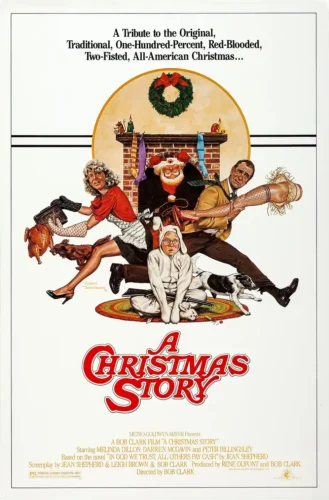 A Christmas Story Ralphie Bunny Suit and Leg Lamp Movie Poster