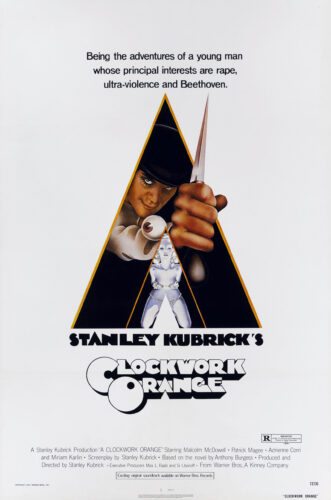 A Clockwork Orange Stanley Kubrick Alex DeLarge Movie Poster
