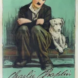 Charlie Chaplin A Dog's Life Vintage Movie Poster