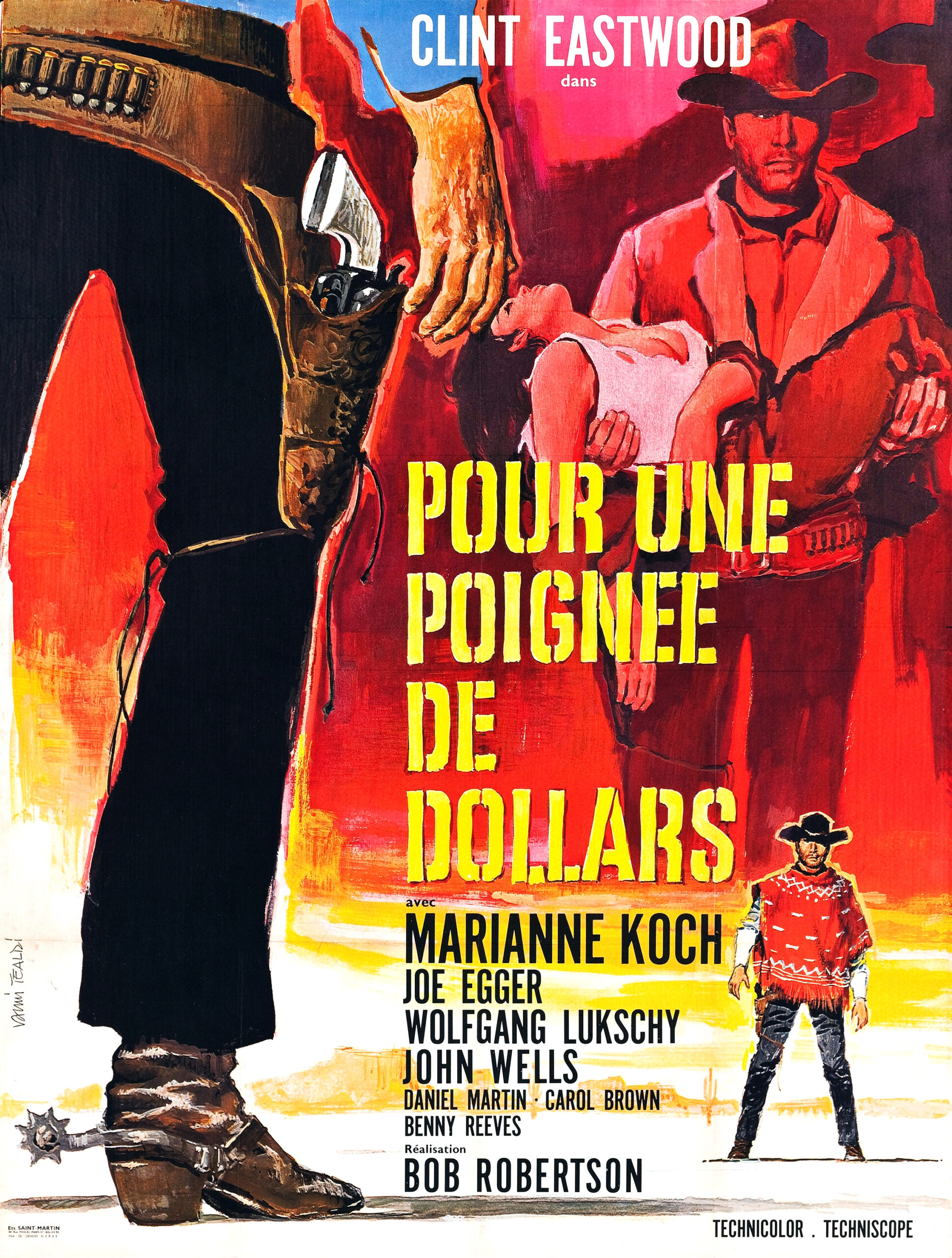 A Fistful of Dollars | Movie Poster | French Vintage Art Print