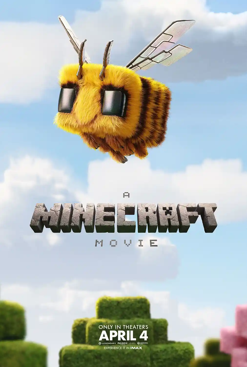 A Minecraft Movie | Official Poster | Fuzzy Bee Character Art