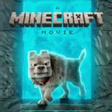 Minecraft Movie Wolf Character Dennis Cinematic Movie Poster