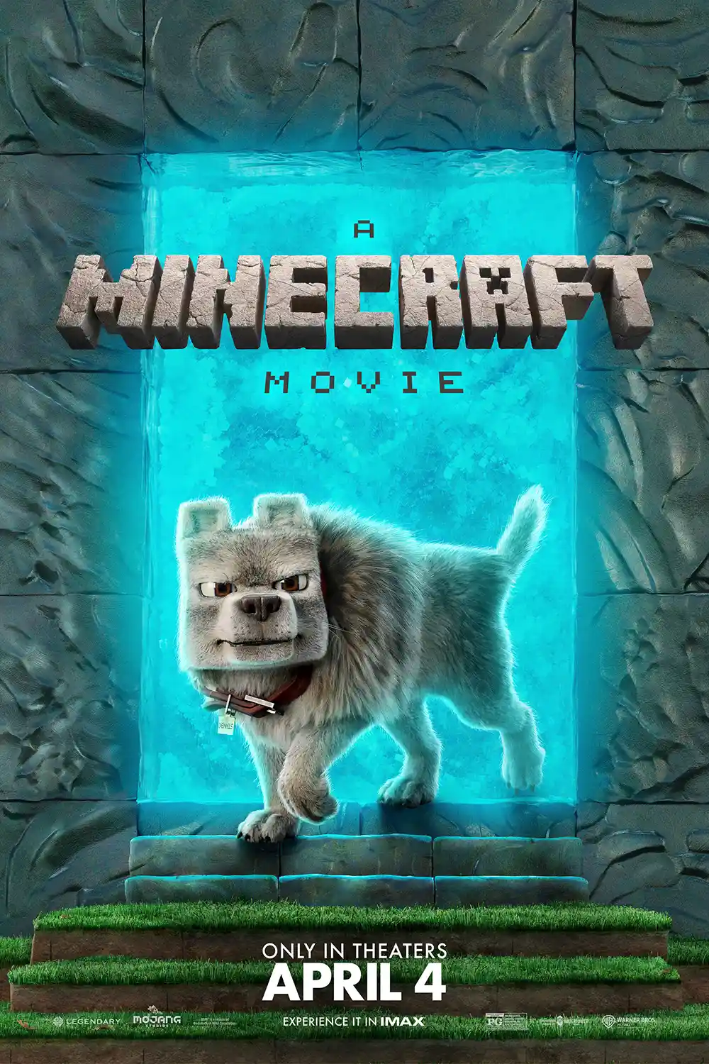 A Minecraft Movie | Official Wolf Character Poster | Gaming Wall Art Print