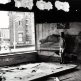 Arthur Tress Boy in Burnt-Out Furniture Store, Newark Photography Print