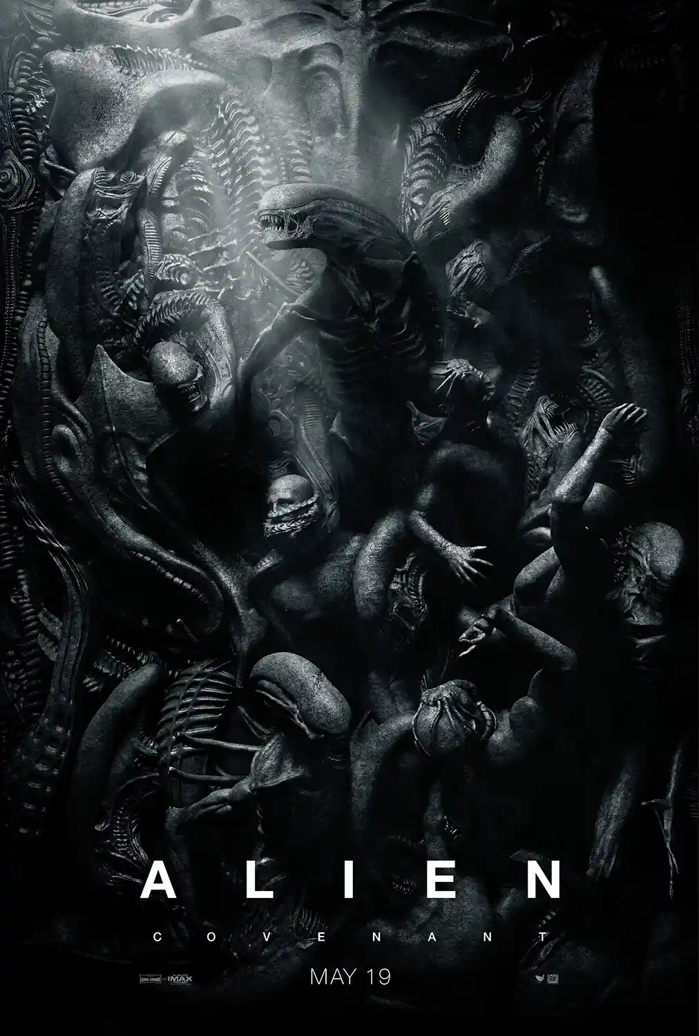 Alien Covenant | Movie Poster | Dark Xenomorph Biomechanical Wall Art