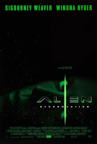 Alien Resurrection Minimalist Xenomorph Sci-Fi Movie Poster