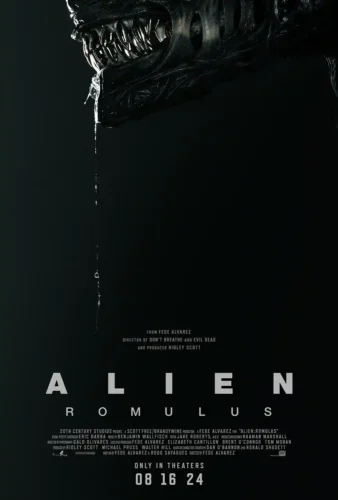 Alien Romulus Xenomorph Drip, Minimalist Horror Movie Poster