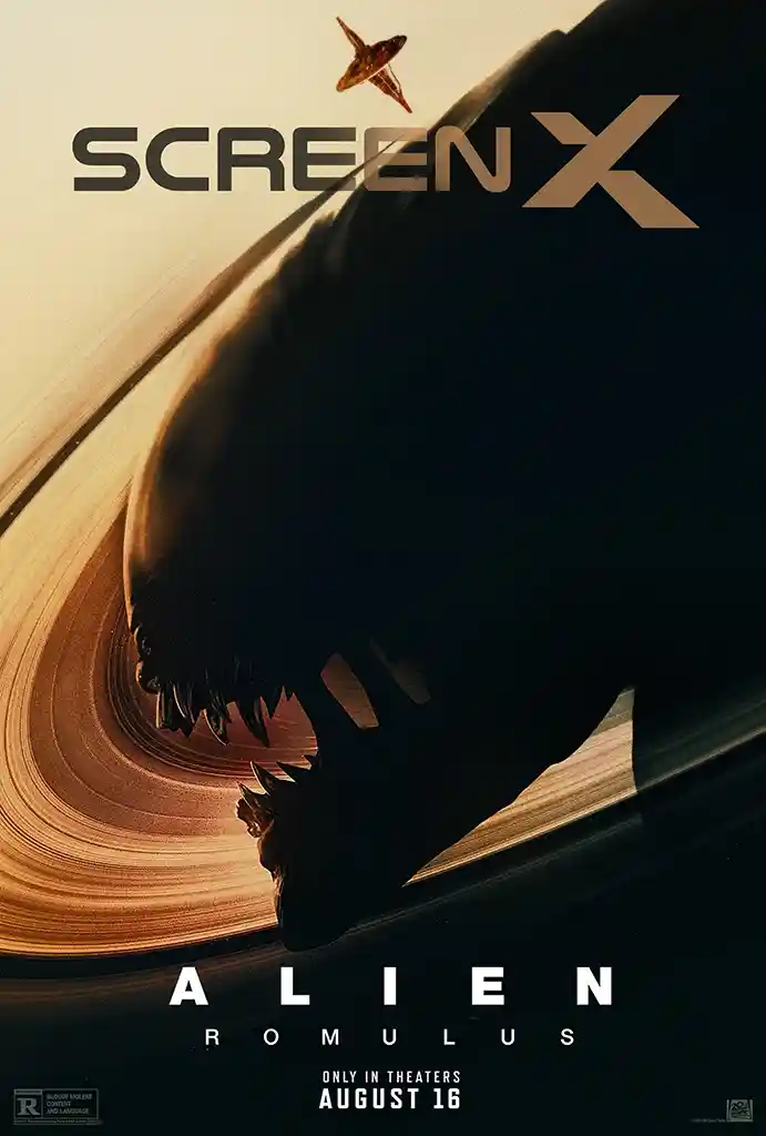 Alien: Romulus | Movie Poster | Xenomorph Silhouette Sci-Fi Print