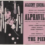 Alphaville Anna Karina Jean-Luc Godard Sci-Fi Film Poster
