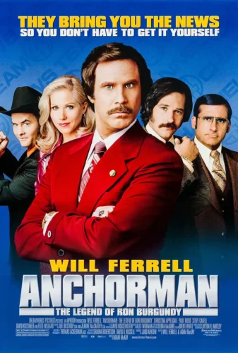 Anchorman The Legend of Ron Burgundy Cast Portrait Movie Poster