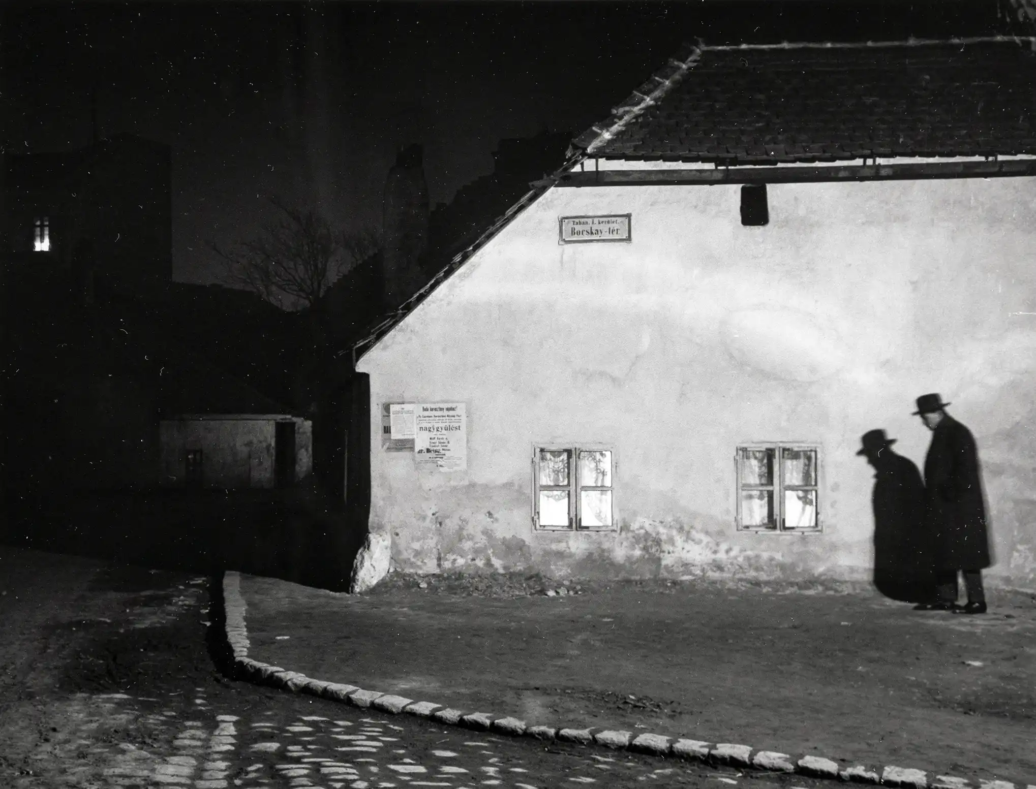 André Kertész | Fine Art Photography Poster | Tabán Night Scene, 1917