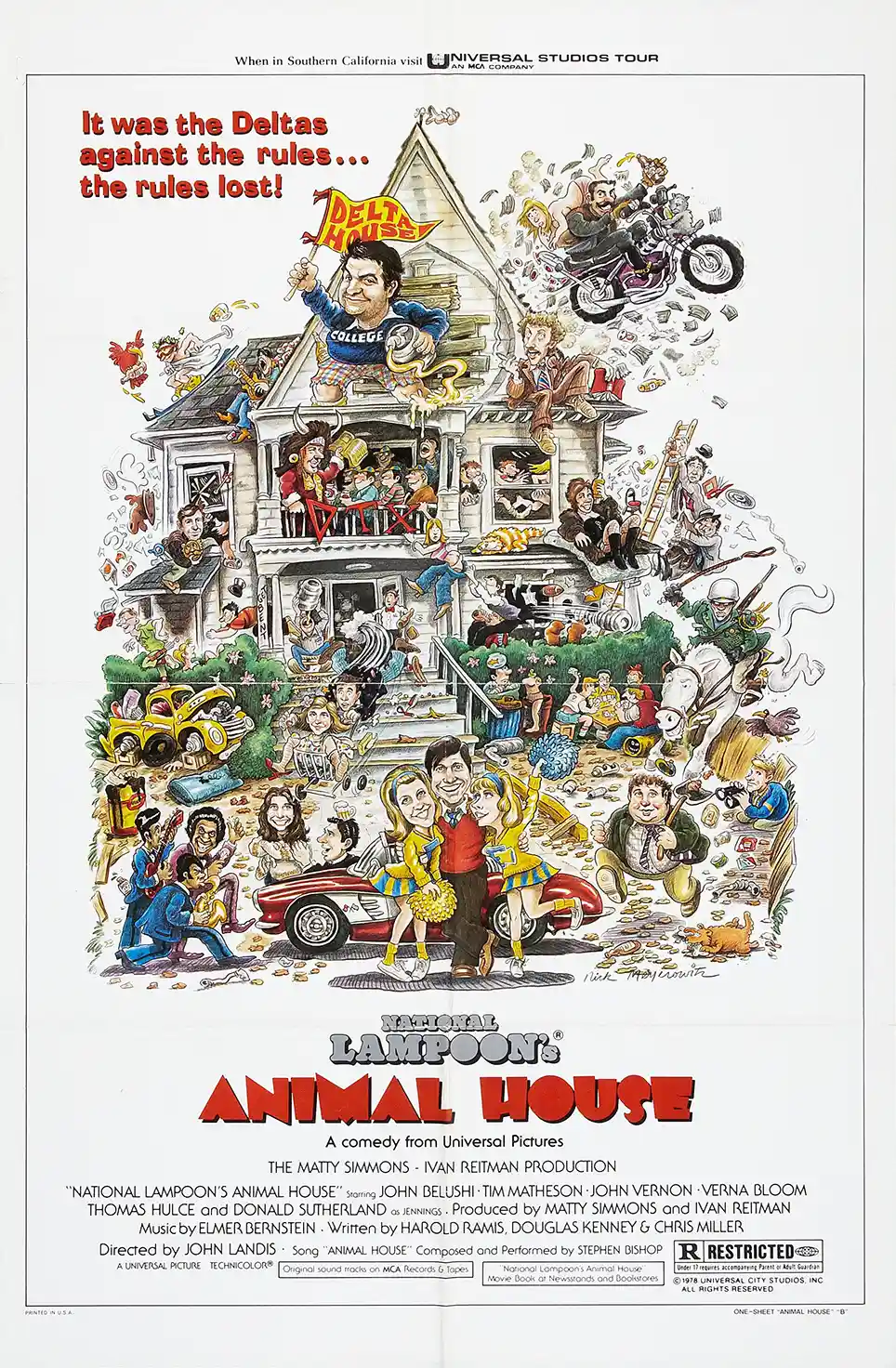 Animal House | Movie Poster | Classic Delta House Chaos Art Print