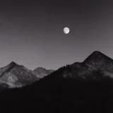 Ansel Adams Moonrise from Glacier Point Yosemite Photography Print