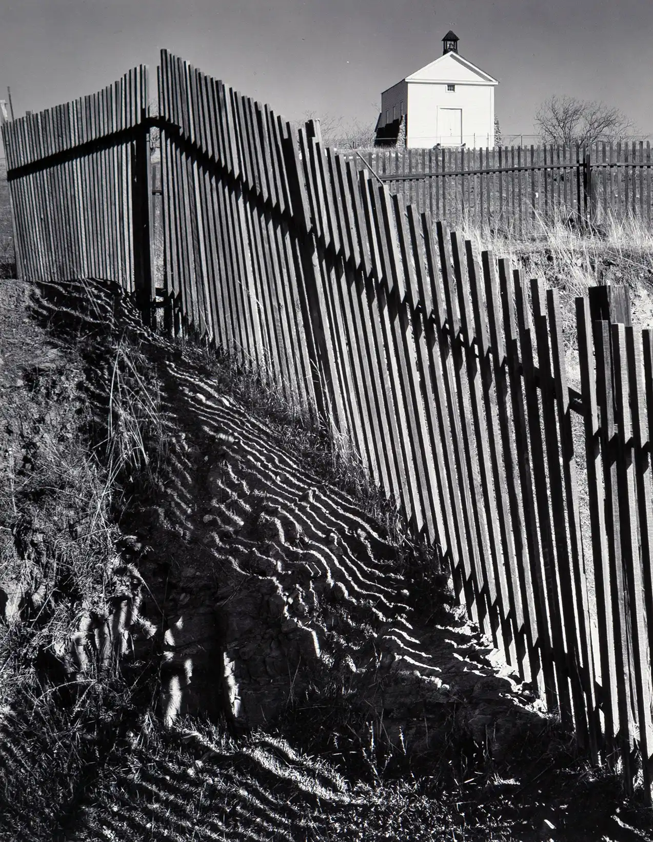 Ansel Adams Photography | Classic Black & White Art Print | Fence & Shadows