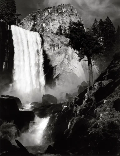 Ansel Adams Vernal Fall Yosemite Valley 1948 Photography Print