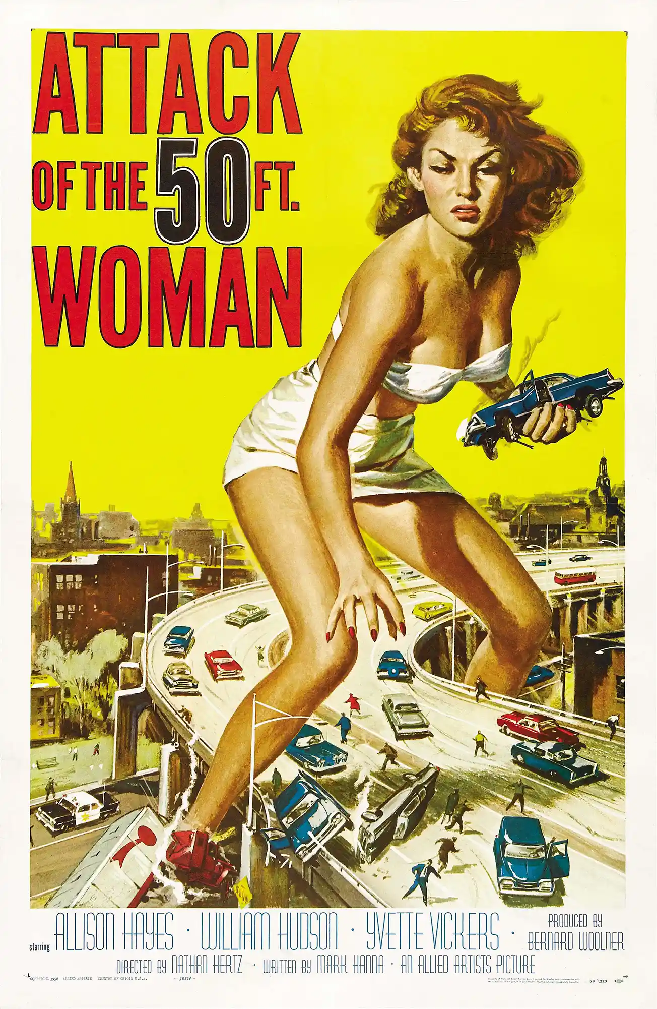 Attack of the 50 Foot Woman | Movie Poster | Classic Vintage Sci-Fi Art