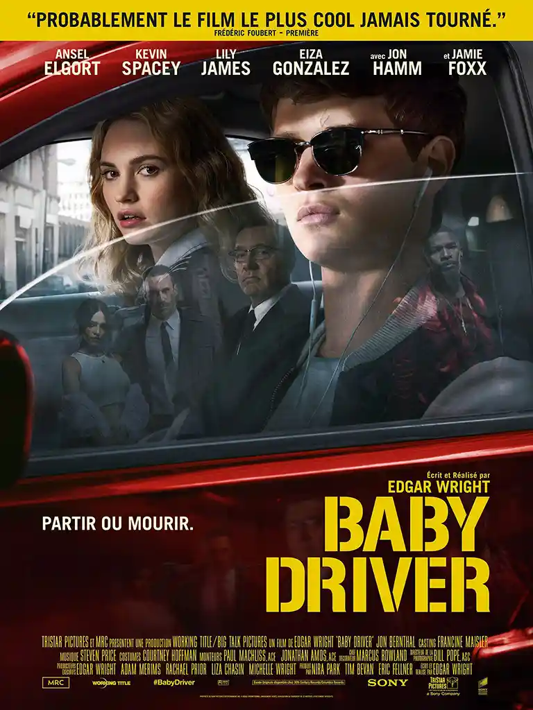 Baby Driver | Movie Poster | Ansel Elgort & Lily James Wall Art Print