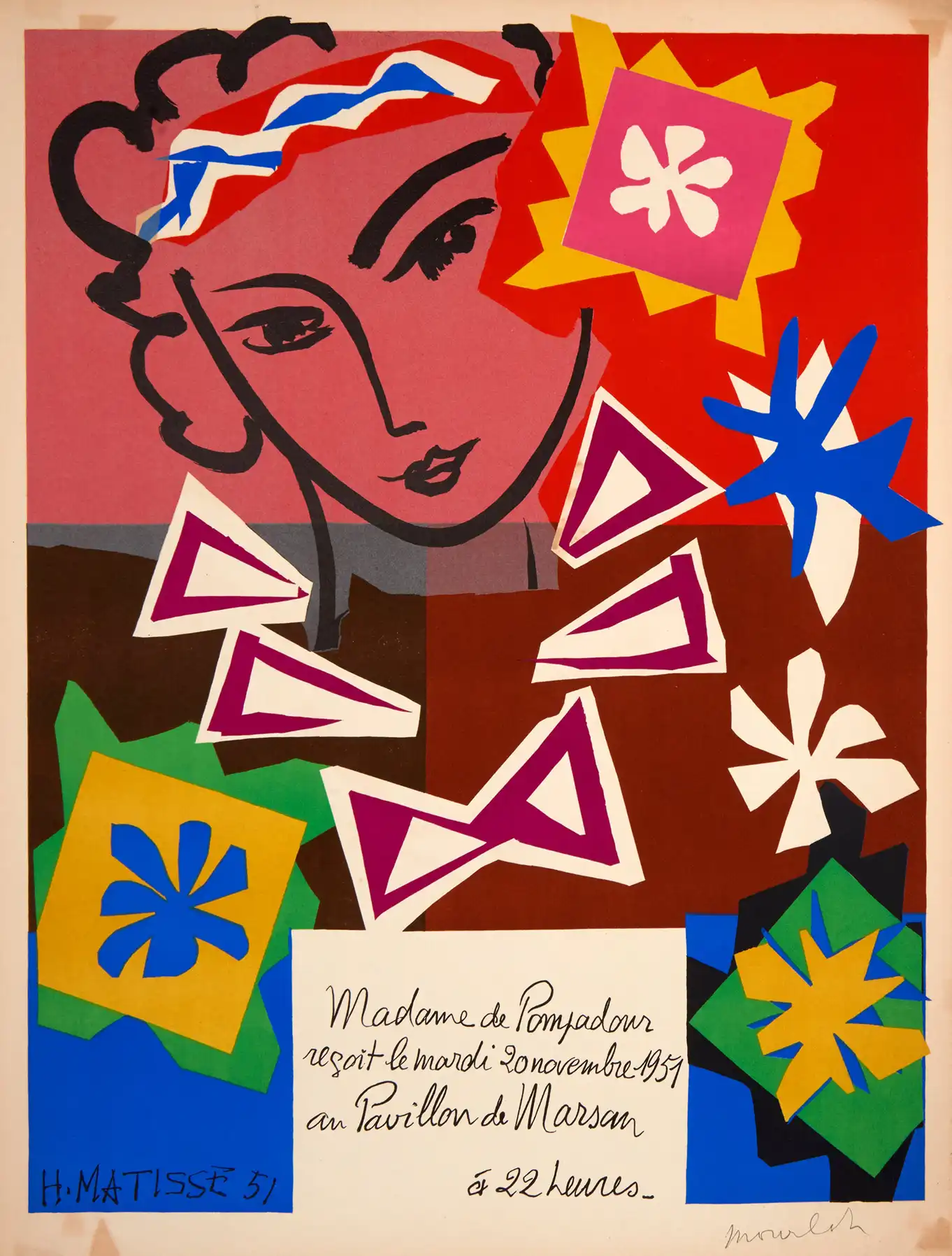 Matisse Bal des Arts Decoratifs | Vintage Art Poster | Vibrant Cut-Out Collage Print