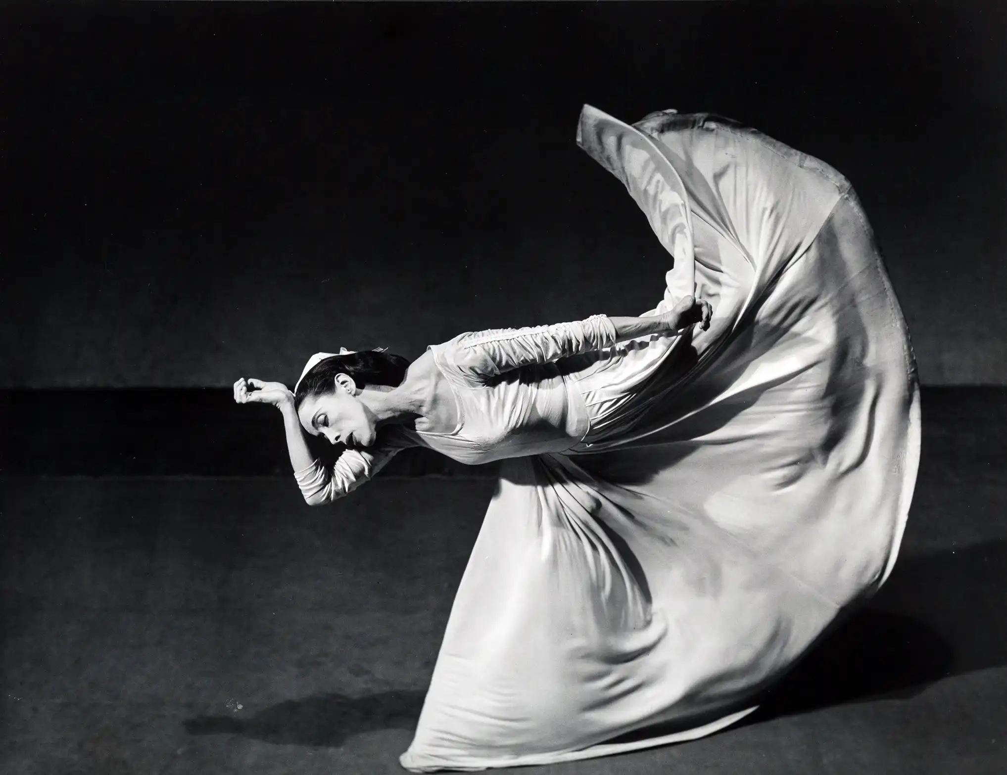 Barbara Morgan Photography | Fine Art Poster | Dynamic Dancer Fabric Motion