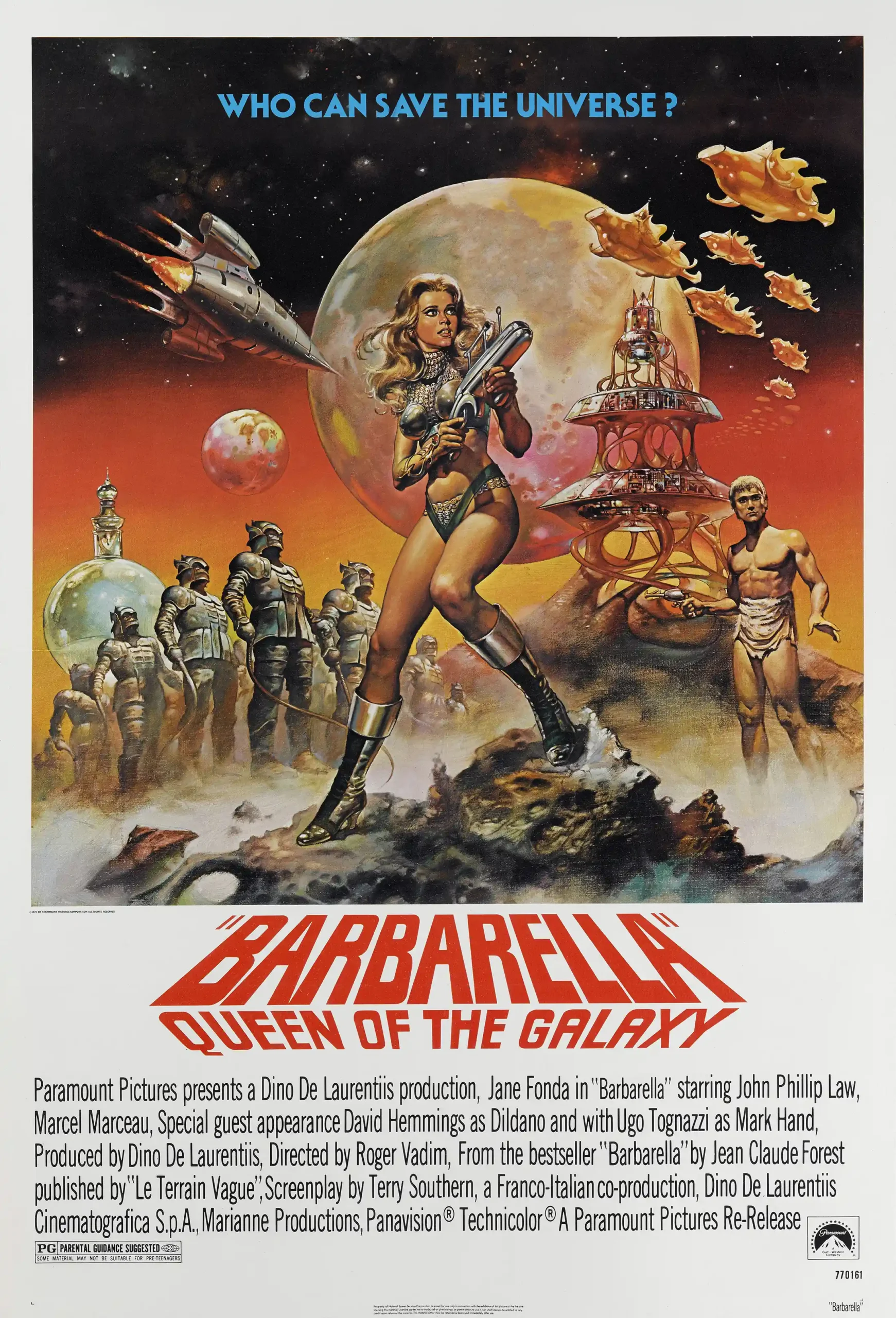 Barbarella | Movie Poster | Jane Fonda Sci-Fi Retro Art Print