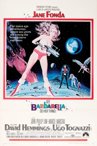 Barbarella 1968 Jane Fonda Retro Sci-Fi Movie Poster