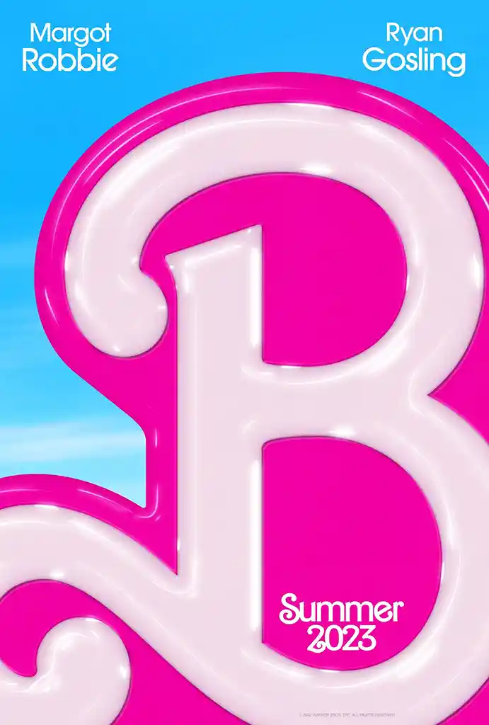 Barbie (2023) | Movie Poster | Official Pink Glossy Logo Art Print
