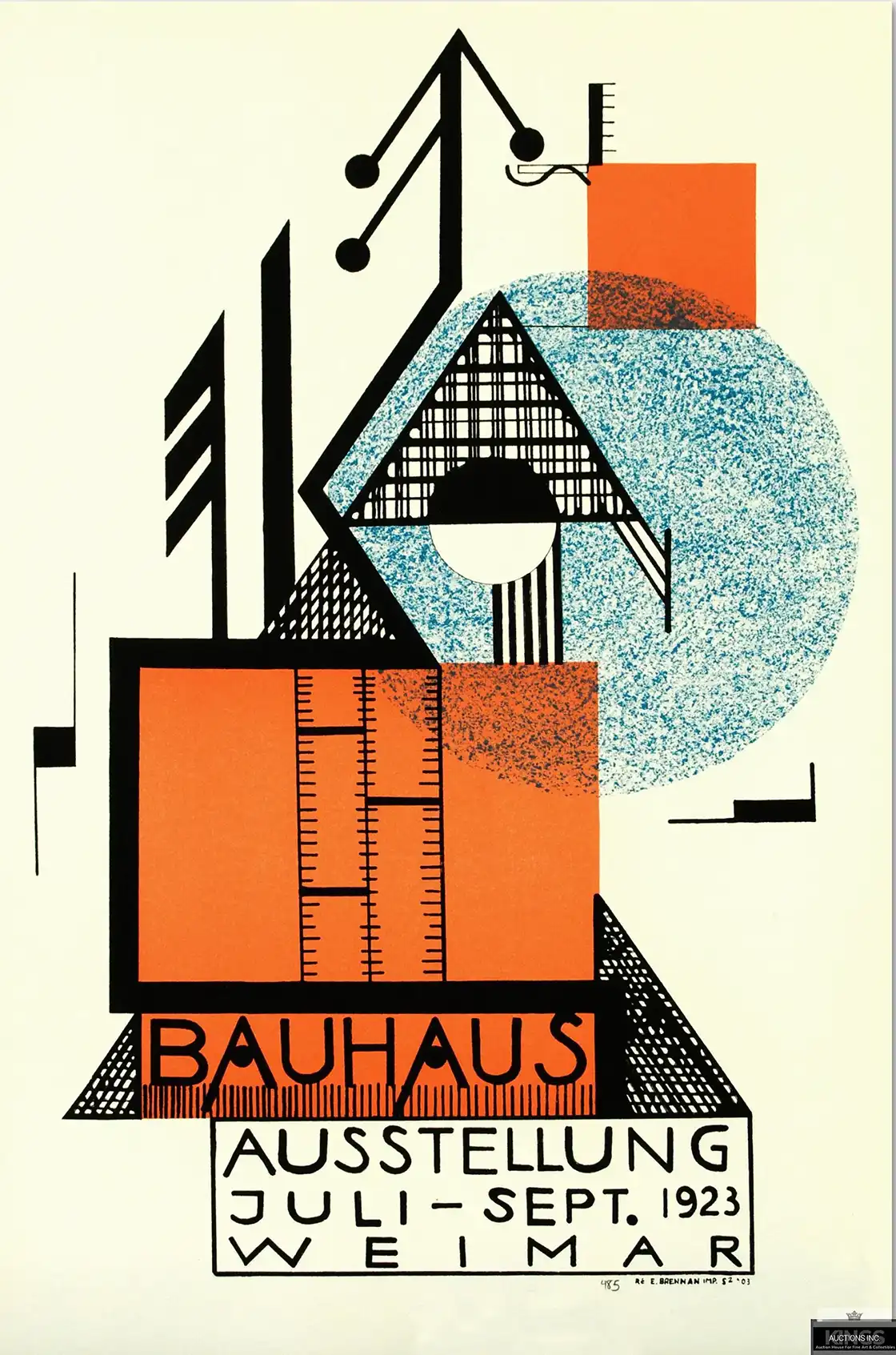 Bauhaus 1923 Exhibition Poster | Modern Art Print | Geometric Abstract Design