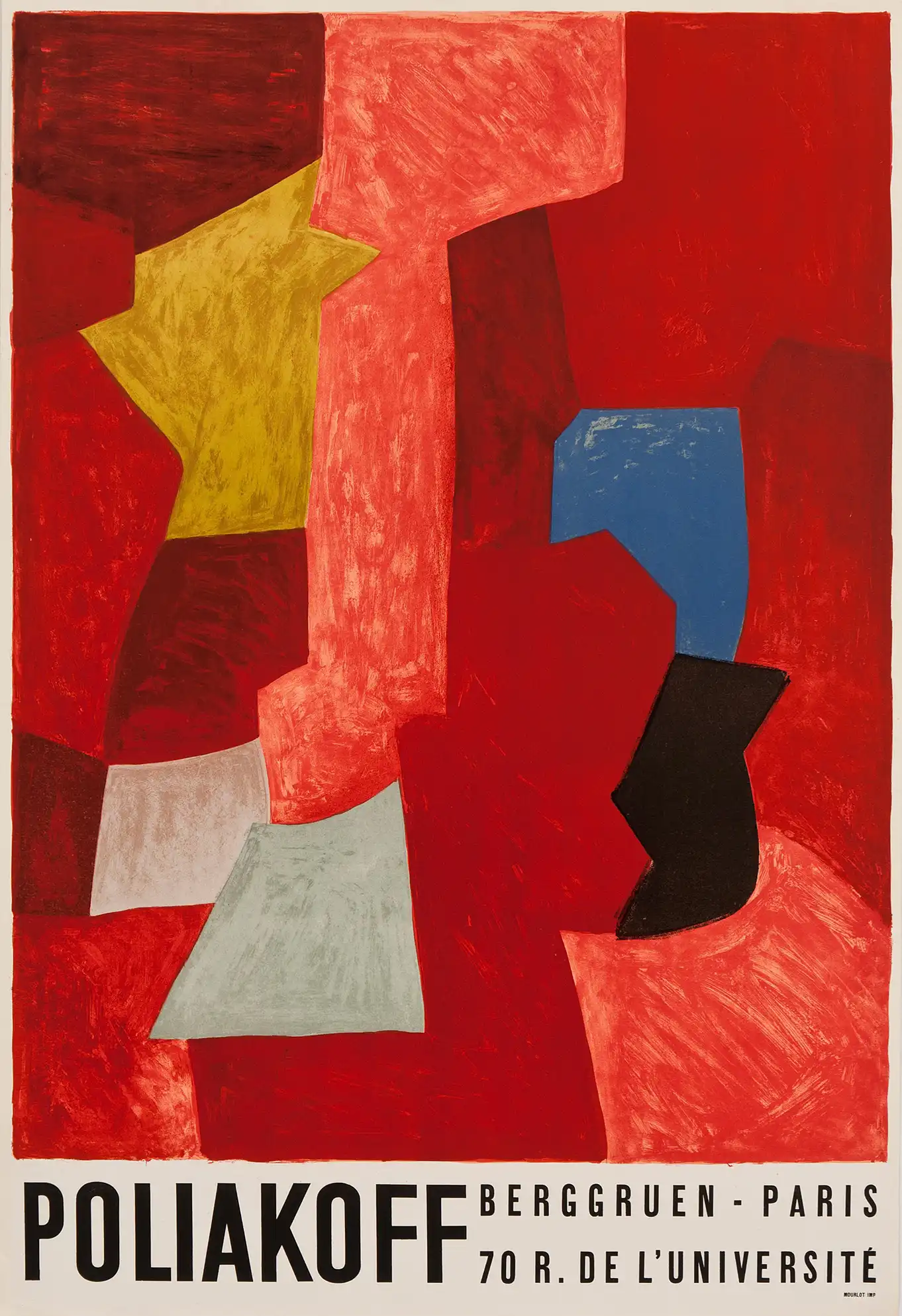 Serge Poliakoff | Abstract Art Poster | 1957 Mid-Century Geometric Print