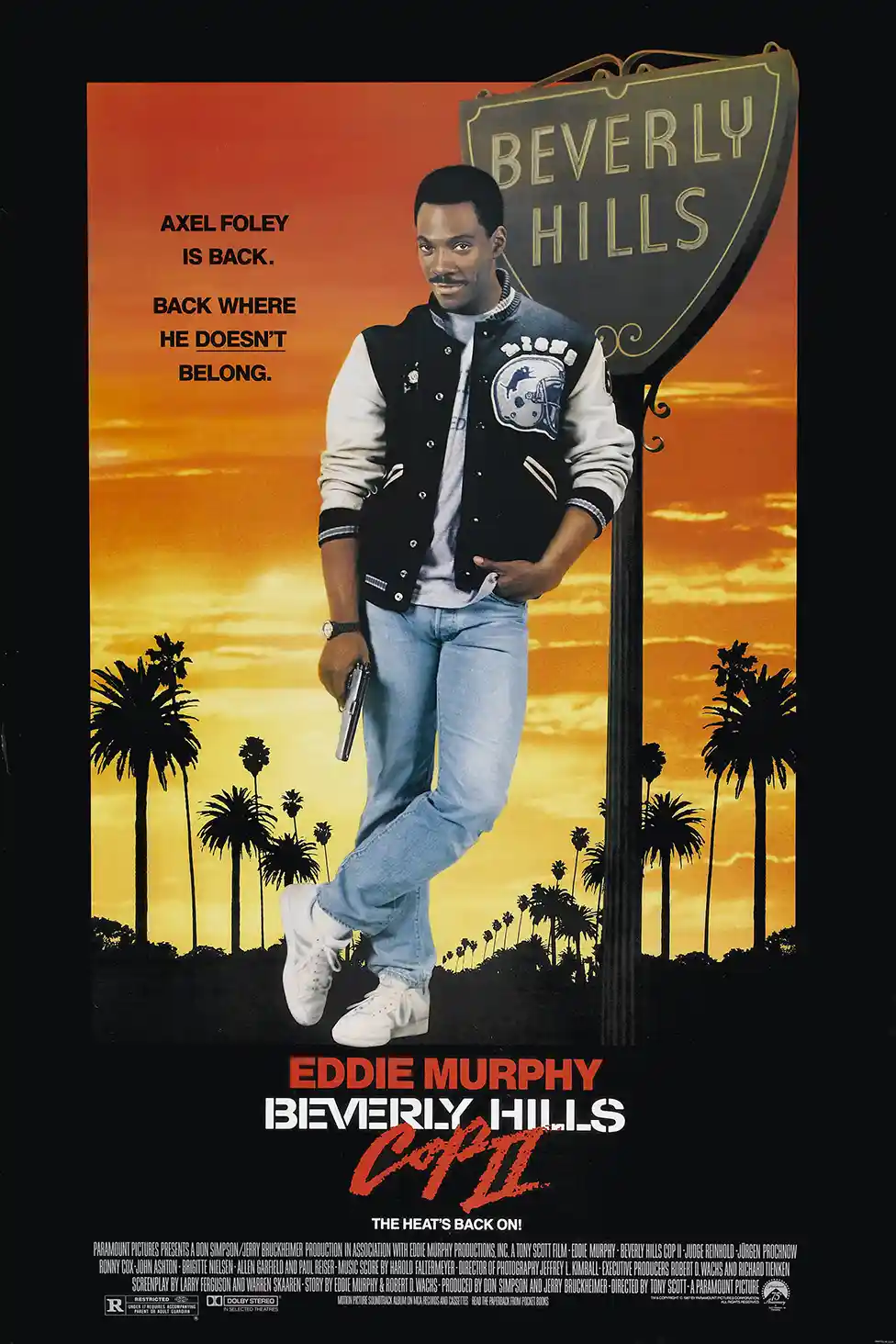 Beverly Hills Cop II | Movie Poster | Axel Foley Varsity Jacket Art