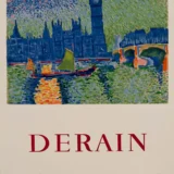 André Derain, Vintage Exhibition Art Poster, Houses of Parliament London