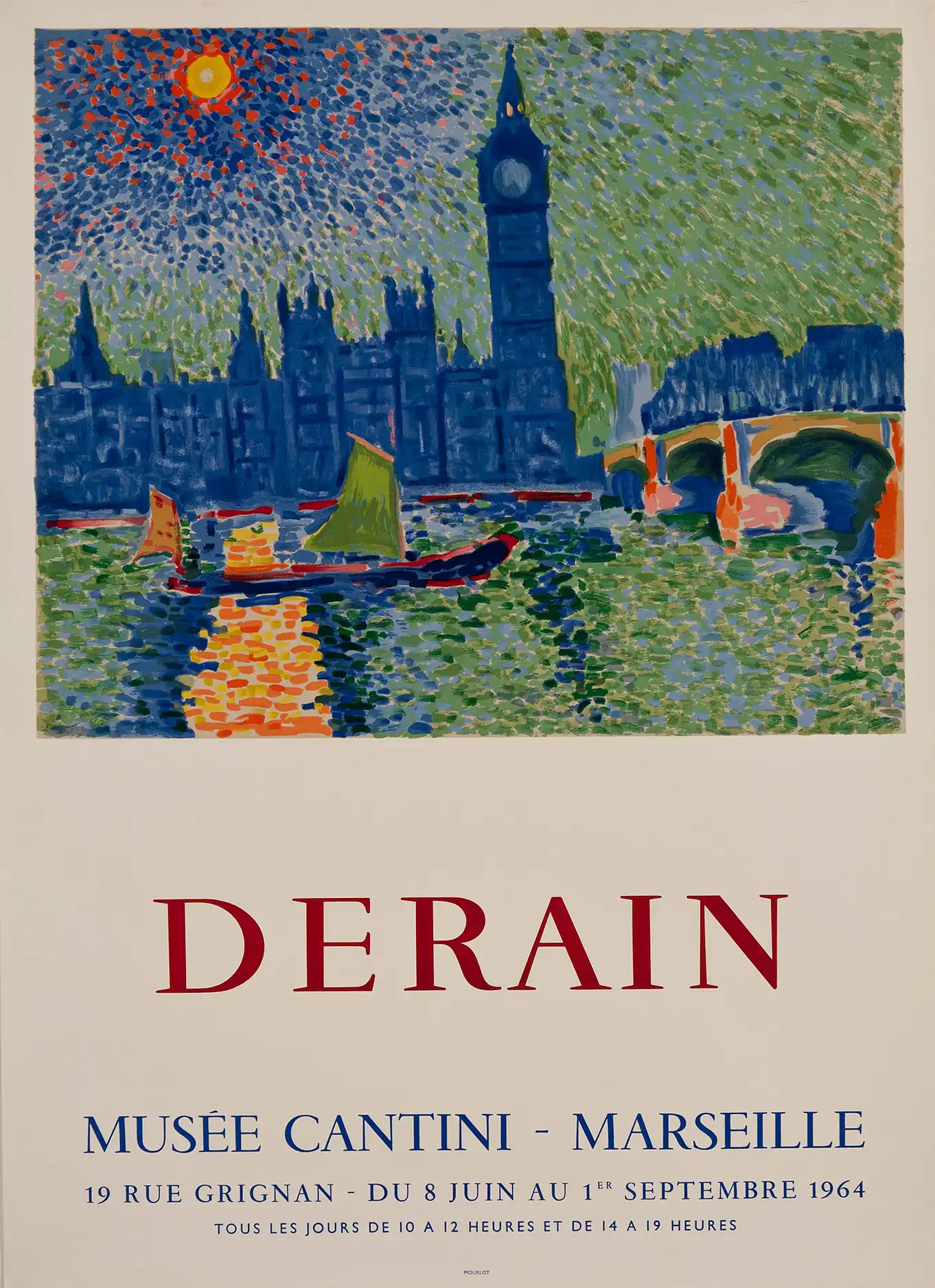 André Derain | Vintage Exhibition Art Poster | Houses of Parliament London