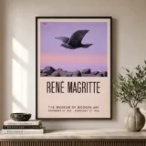 Big Family Poster, Magritte Bird Surrealist Wall Art Print
