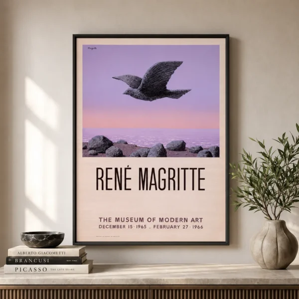 Big Family Poster, Magritte Bird Surrealist Wall Art Print