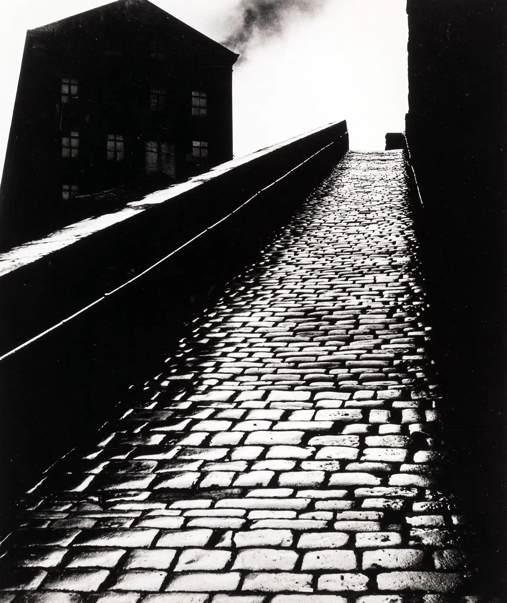 Bill Brandt | Art Photography Poster | High Contrast Cobblestone Street
