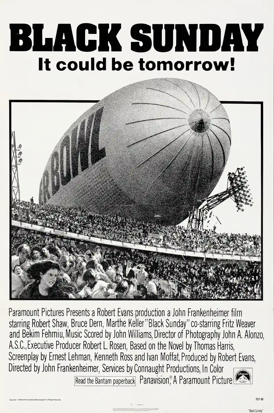 Black Sunday | Movie Poster | Vintage Blimp Disaster Wall Art Print