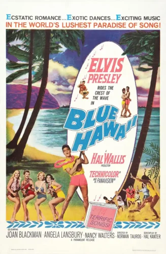 Elvis Presley Blue Hawaii 1961 Vintage Movie Poster
