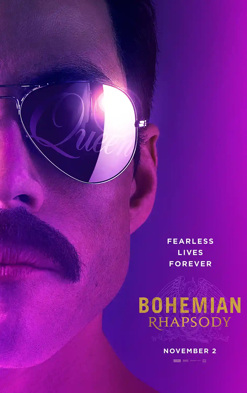 Bohemian Rhapsody | Movie Poster | Freddie Mercury Aviator Art