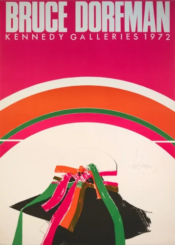Bruce Dorfman Exhibition Poster, 1972 Vintage Pop Art Wall