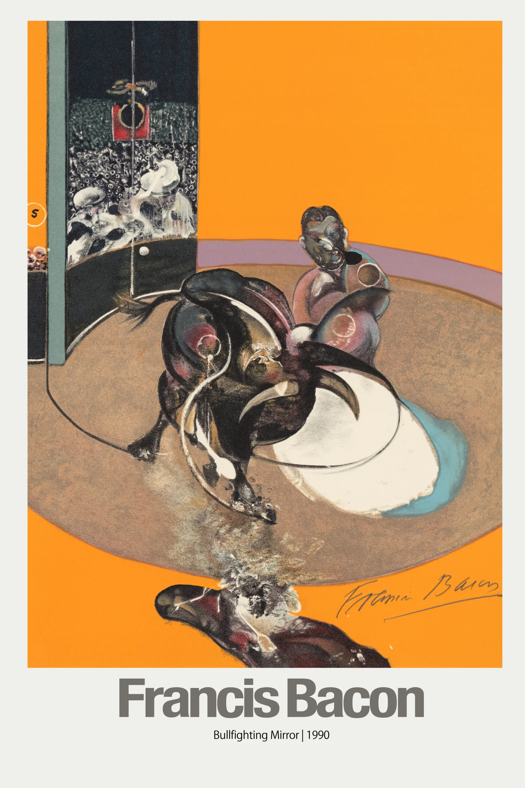 Francis Bacon | Art Poster | Bullfighting Mirror Abstract Print