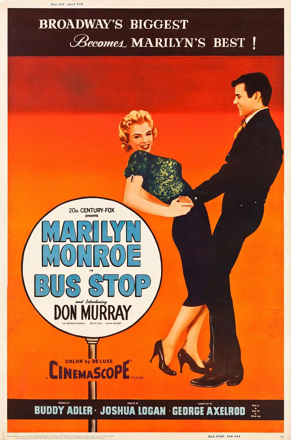 Bus Stop (1956) | Movie Poster | Marilyn Monroe Classic Film Art