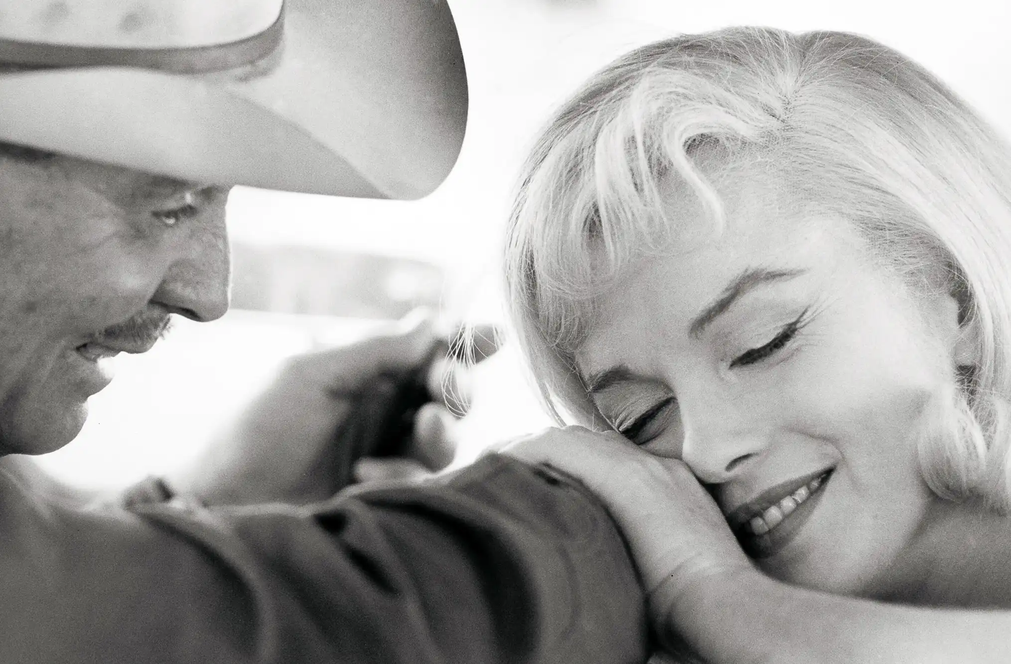 Marilyn Monroe Clark Gable | Celebrity Photo Poster | Iconic B&W Art Print