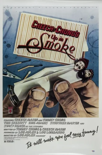 Cheech and Chong Up in Smoke Surreal Movie Poster