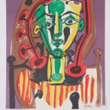 Pablo Picasso Tete de Femme Atelier Mourlot Exhibition Art Print