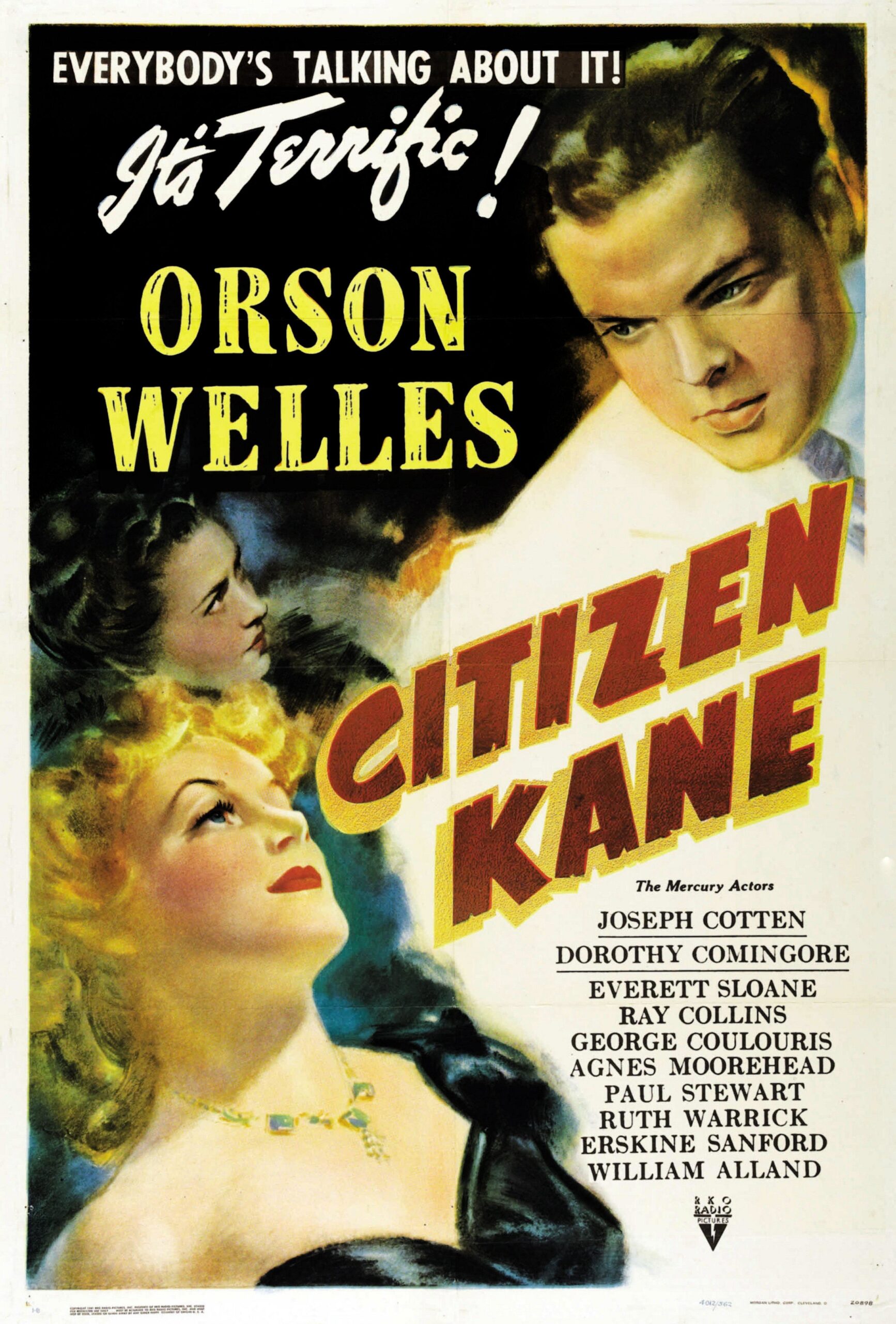 Citizen Kane | Classic Movie Poster | Original Orson Welles 1941 Art