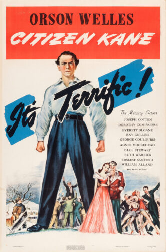 Citizen Kane Vintage Orson Welles, Alternate Artwork Movie Poster